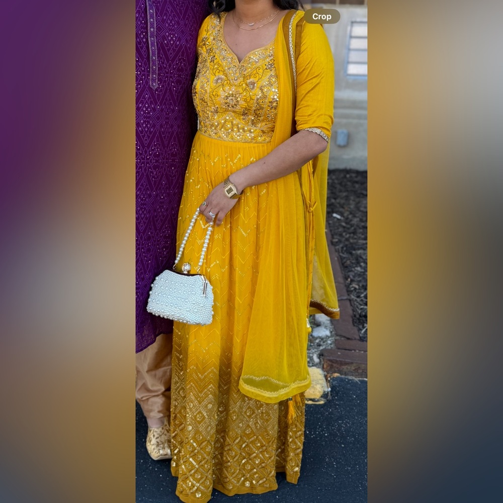 Yellow haldi dress